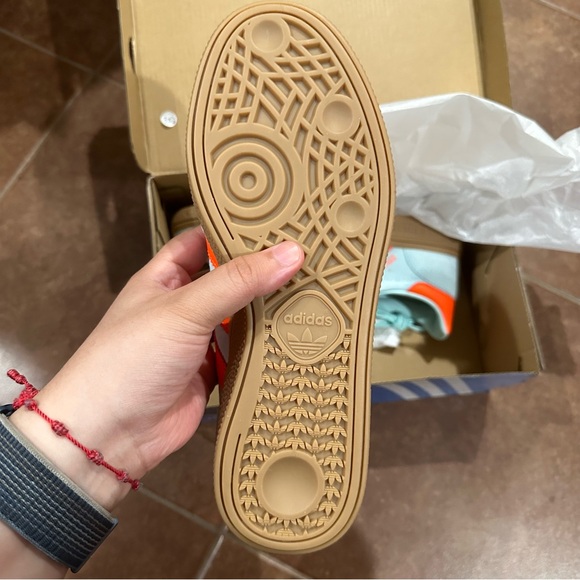 Adidas Originals Handball Spezial Light Blue and Orange - Picture 6 of 7